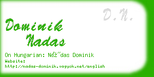 dominik nadas business card